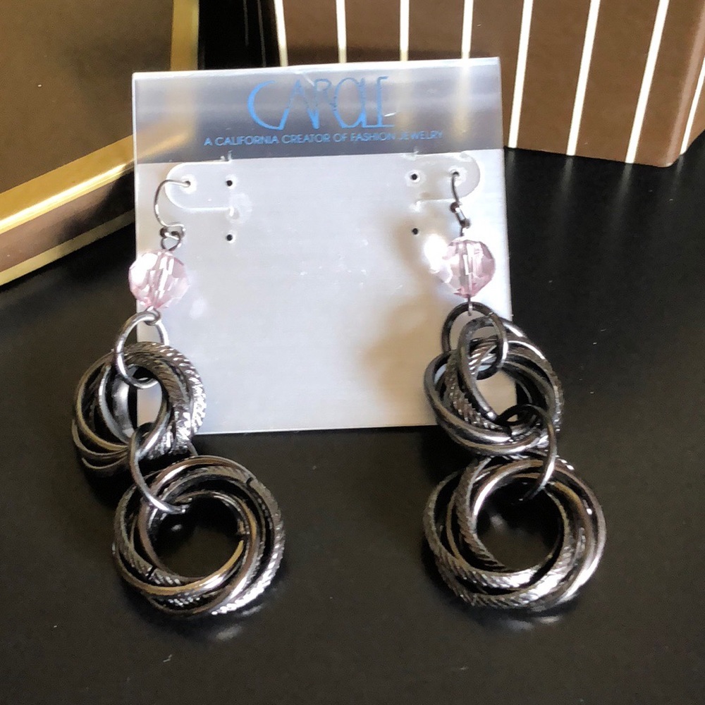 Unique Multi Round Rings Earrings